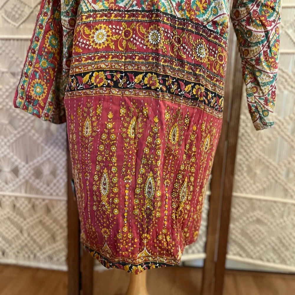 Kantha Reversible Kimono Jacket - Picture 8 of 9